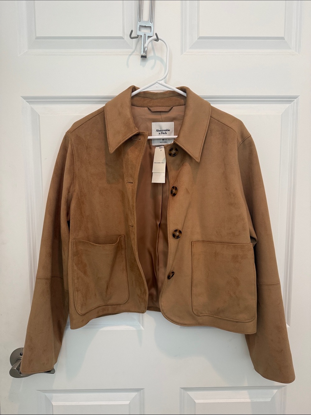 Abercrombie & Fitch Women's Vegan Suede Jacket